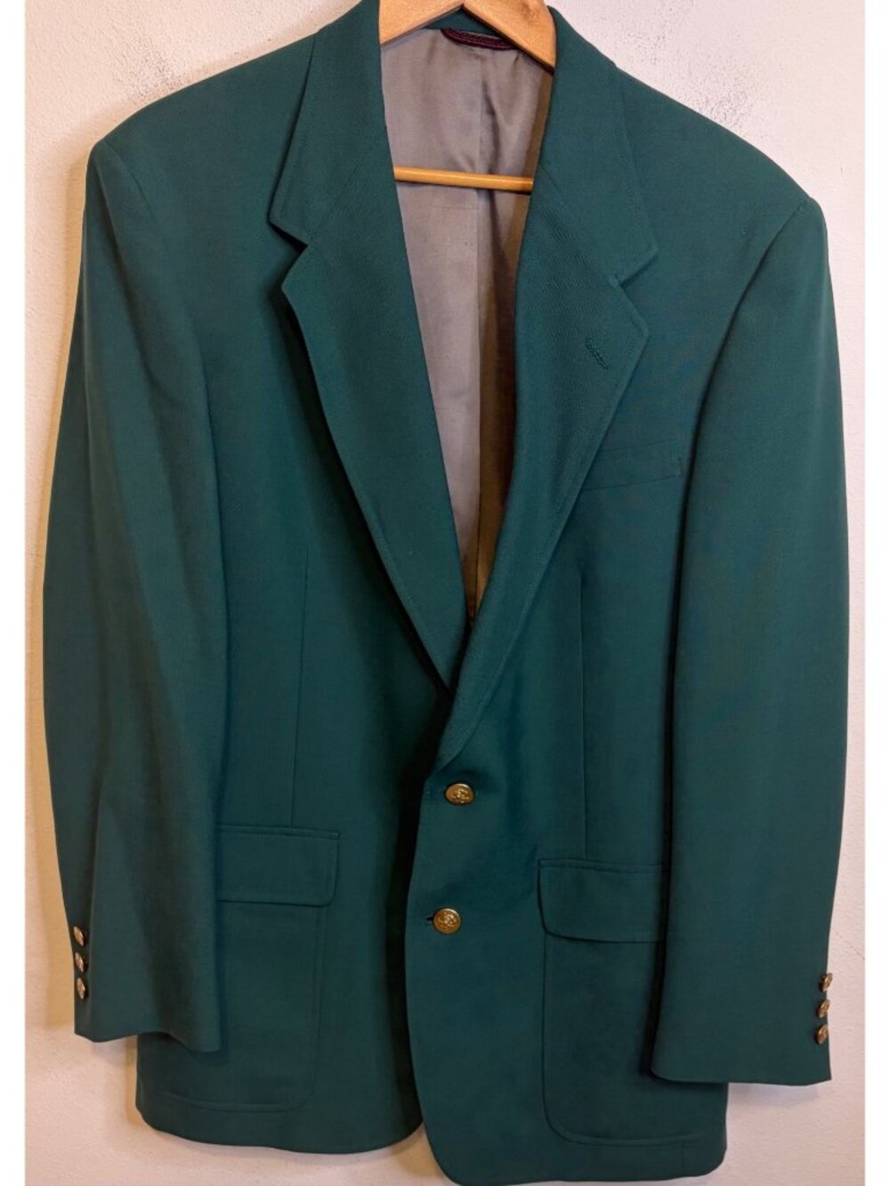 Jack Nicklaus Green Jacket 40R Masters Golf Blazer Sport Coat Gold Button USA